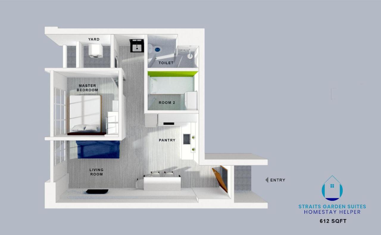 ג'ורג' טאון Straits Garden Suites By The Homestay Helper מראה חיצוני תמונה