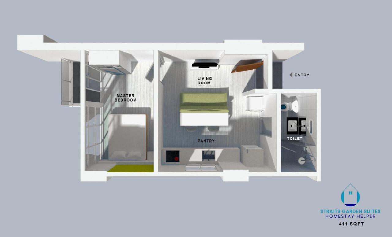 ג'ורג' טאון Straits Garden Suites By The Homestay Helper מראה חיצוני תמונה